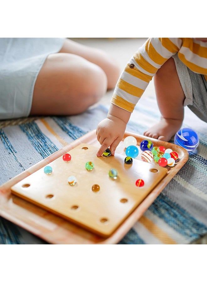 شيندل 85 قطعة من الرخام الزجاجي السائبة كرات زجاجية ملونة للأطفال كوكب الرخام أحجام متنوعة للرخام تشغيل حفلة لصالح ديكور المنزل - Image 5