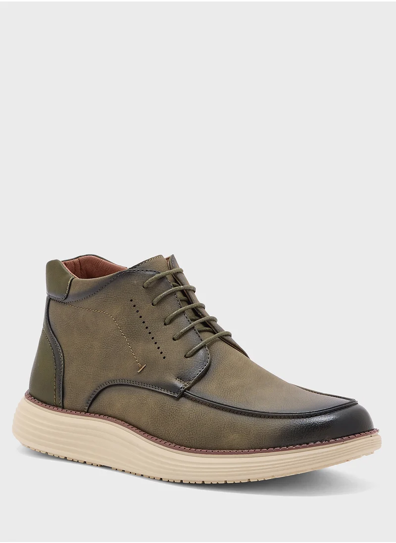 روبرت وود Light Weight Casual Moc Toe Boots