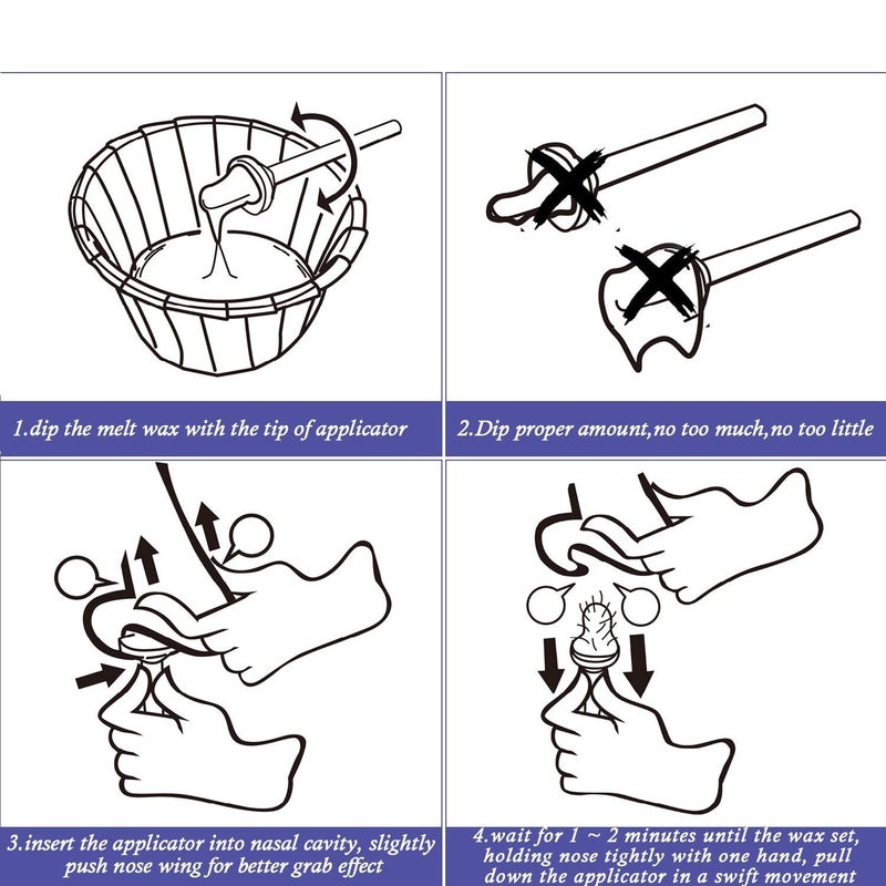 Charmonic Nose Wax Kit for Men and Women, Nose Hair Removal Wax for Charmonic (50 grams / 10 times usage count) - Image 5