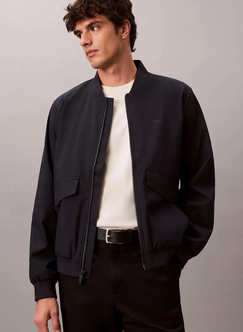 Calvin Klein Dark Sapphire Soft Tech Bomber Jacket for Men | Best Price UAE