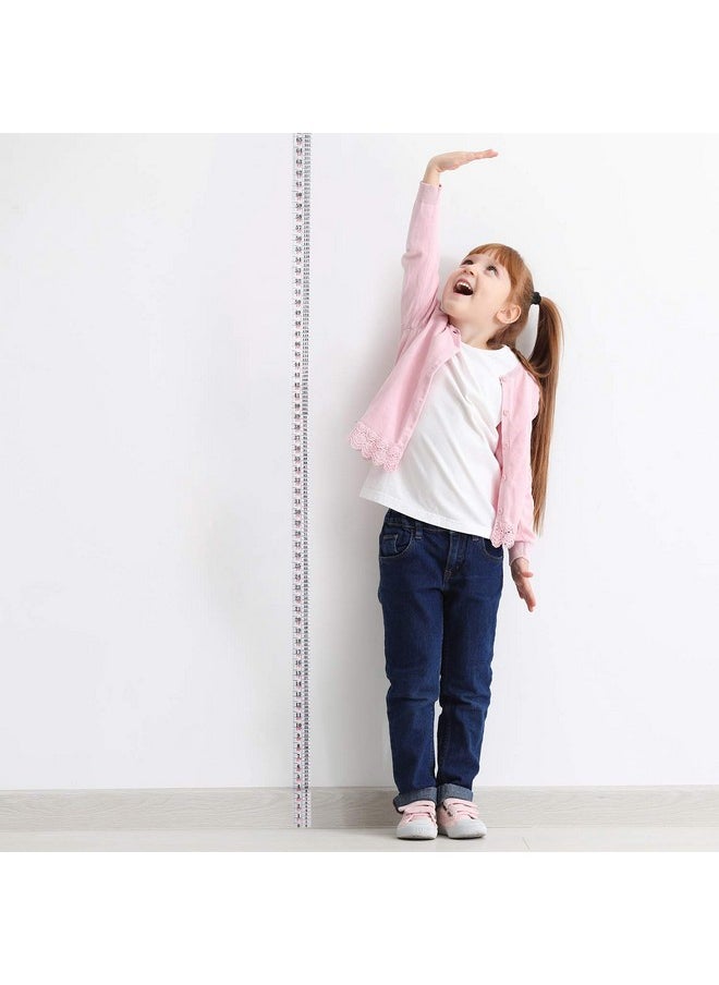 Tatuo - Growth Chart Wall Labels Height Indicator Tape Ruler Height Growth Chart Decor Ruler Height Indicator Adhesive Ruler For Home Room Measuring(White) - Image 1