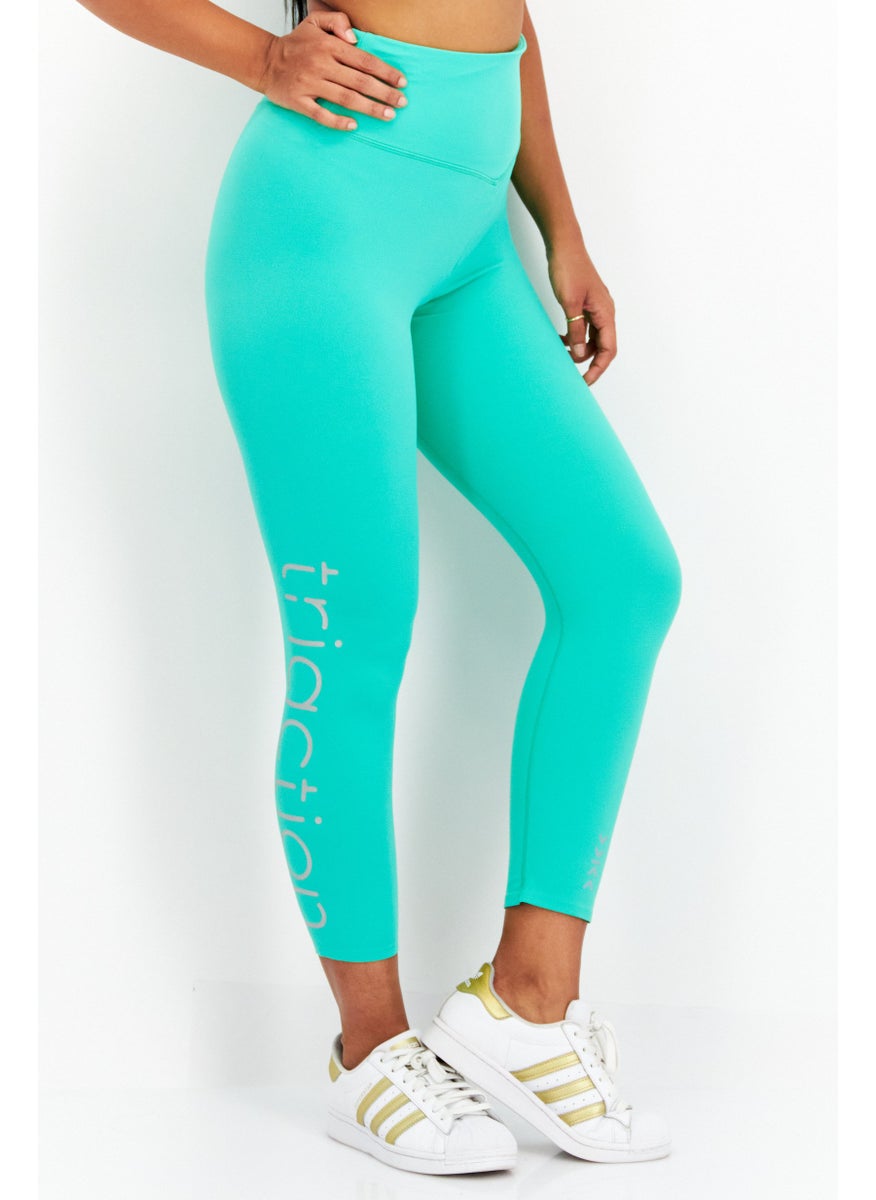 TRIUMPH Women 3/4th Plain Leggings, Green  - Image 1