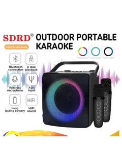 SDRD SD-508 Home KTV Outdoor Portable Bluetooth Speaker with Dual Wireless Microphones  - Image 2