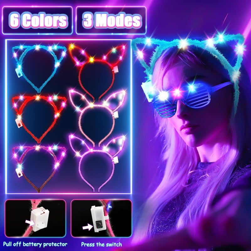 MIBOTE 269Pcs Led Light Up Toys Party Favors Glow in the Dark Party Supplies for Kid/Adults Halloween with Light Up Glasses,Rings,Fidget Spinner Bracelets,100 Glow Sticks Bulk Party Pack DIY Glow - Image 3