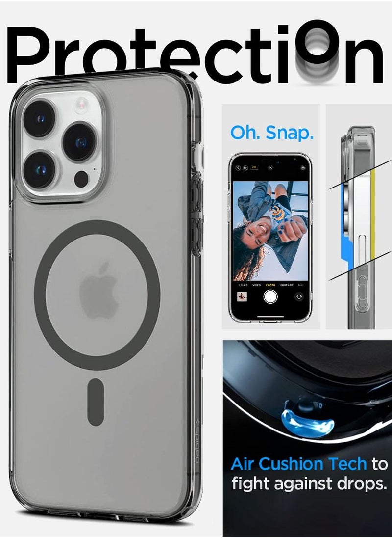 Spigen غطاء حماية Ultra Hybrid Mag لهاتف iPhone 14 Pro Max مع Magsafe - أسود ثلجي  - Image 5