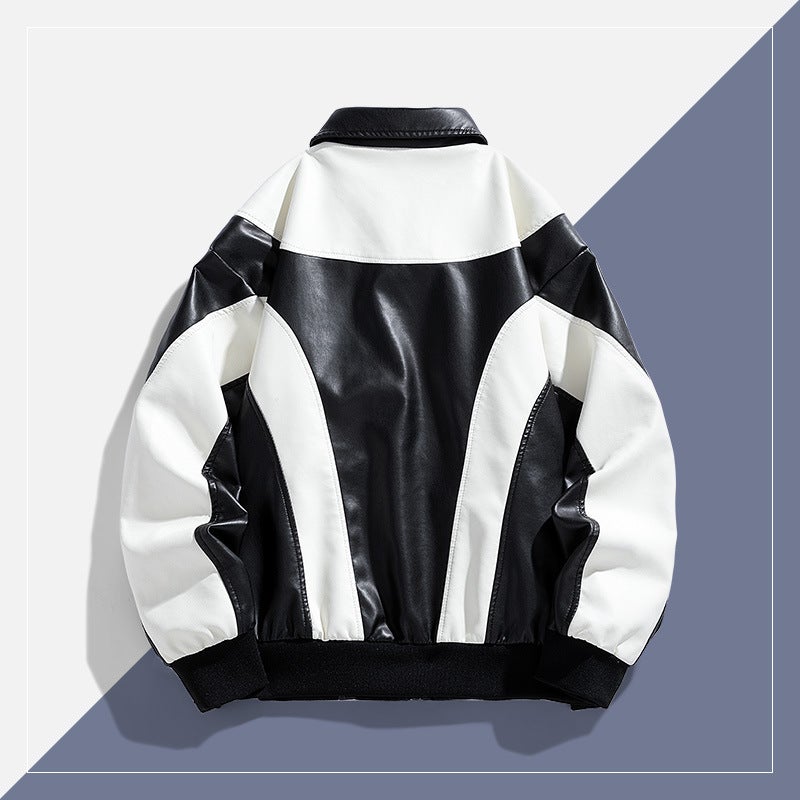 Men'S Leather Jacket New Men'S Jacket Pu Jacket Biker Clothing Leather Men - Image 5