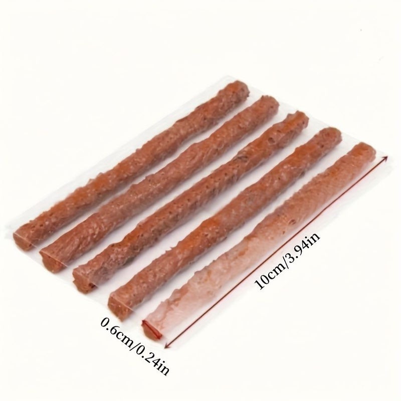 20 Pieces Car Motorcycle Cold Repair Rubber Tire Patch Strips Plug Puncture Repair Tools - Image 3