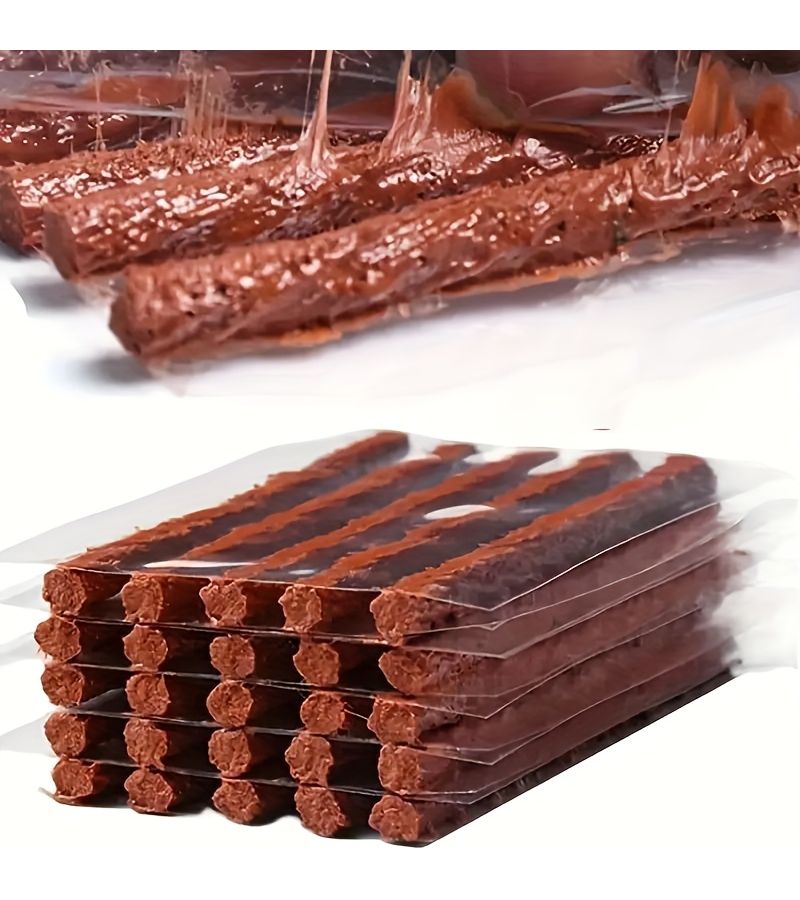 20 Pieces Car Motorcycle Cold Repair Rubber Tire Patch Strips Plug Puncture Repair Tools - Image 1