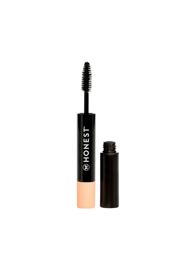 Honest Beauty 2In1 Extreme Volume Clean Mascara + Bold Lash Primer With Castor Oil ; Maximum Volume + Curl ; Vegan + Cruelty Free ; Black, .27 Fl Oz  - Image 2