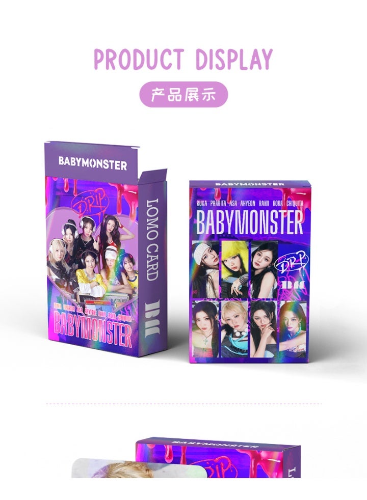 NIBEMINENT 30 Pcs Kpop BABYMONSTER FOREVER Lomo Cards Card For Fans Collection Gifts - Image 2