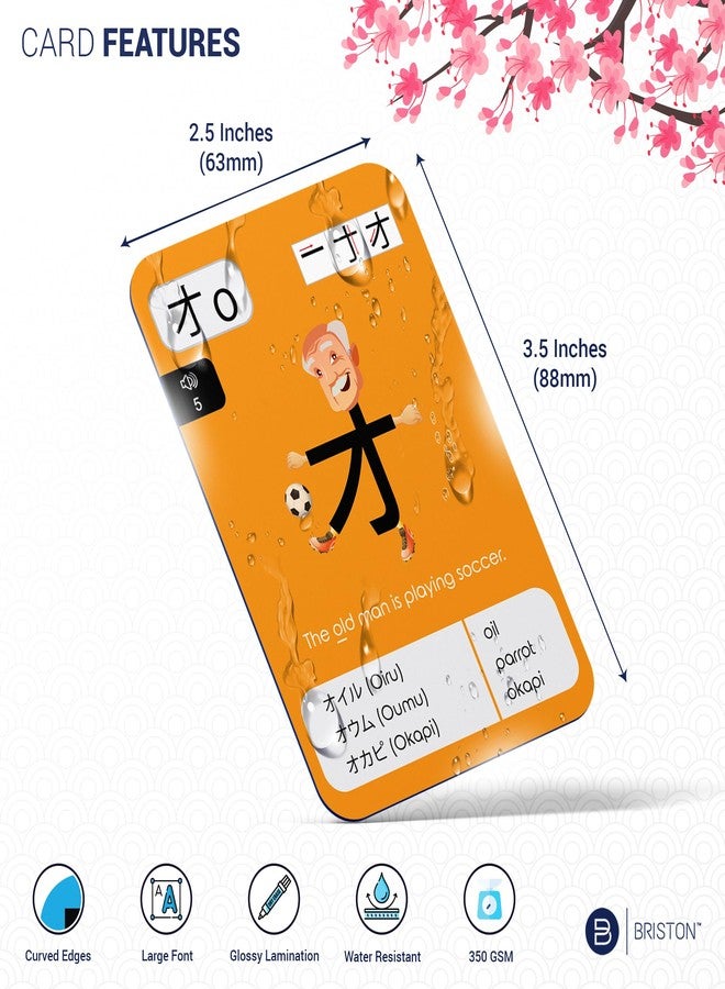 بريستون بطاقات تعليمية لتعلم الهيراجانا والكاتاكانا اليابانية - نظام كتابة مكون من 46 حرفًا - مجموعة موارد تعليمية لتعلم اللغة بأبجدية الحروف - للدراسة والذاكرة والرؤية - الصف أو التعليم المنزلي - Image 3