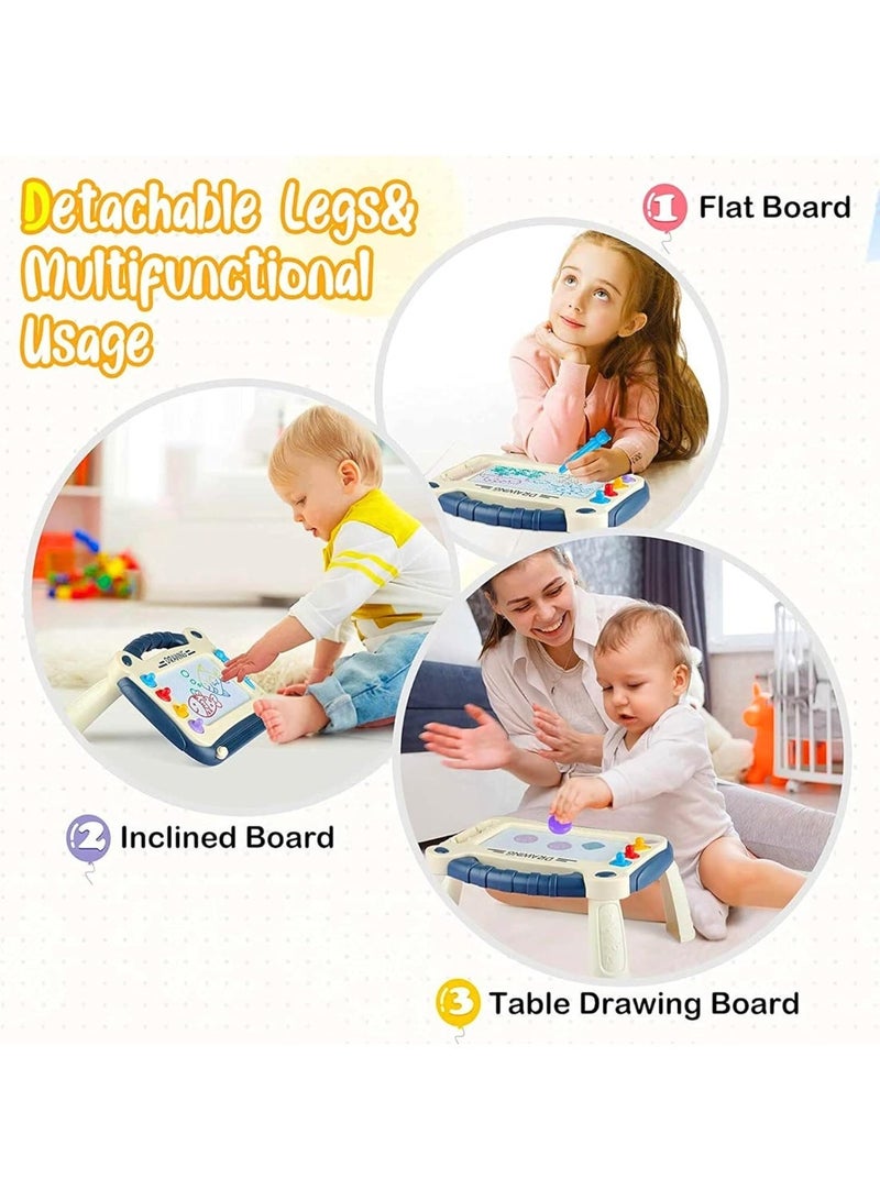 MAGIC VAULT Magnetic Drawing Board for Kids – Erasable Doodle Pad with 4 Color Zones & Stamps, Educational Sketch Board Learning Toy for Toddlers Ages 1–3 - Image 4