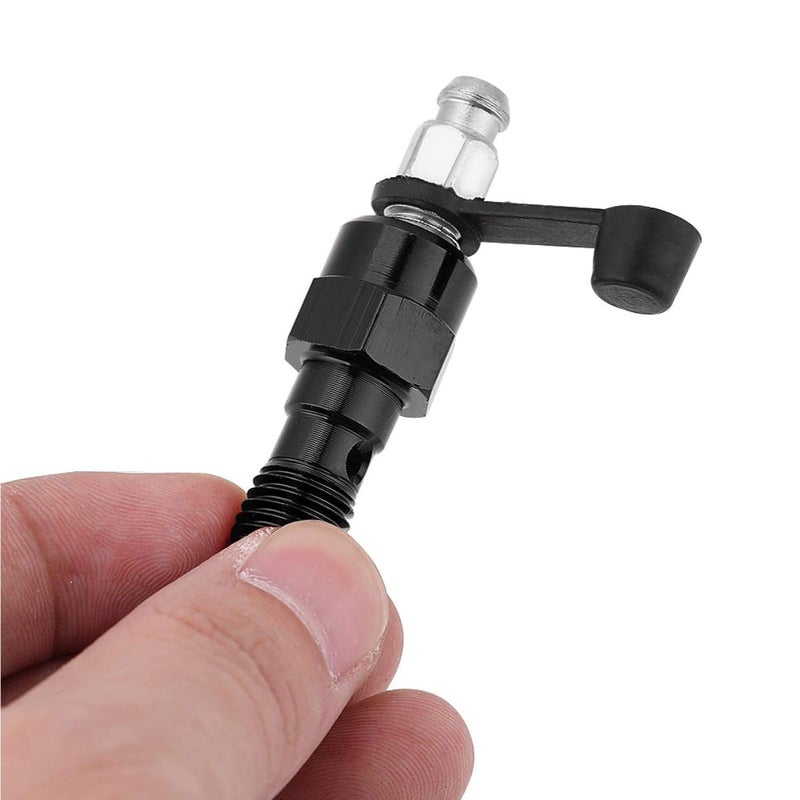 Aramox Banjo Bleed Screw Motorcycle Brake Caliper M10x1.0mm Master Cylinder Dust Cap Black - Image 5
