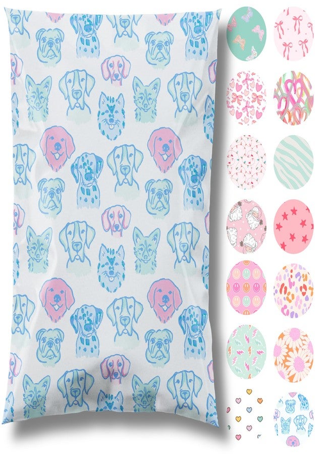 Pretty Package Store 10x13 Designer Poly Mailer 100 Pack Heavy Duty Waterproof Self Seal Shipping Bags for Small Business Large Mailing Envelopes Bulk Tear Resistant Packaging Pretty Pups Puppy Dogs - Image 1