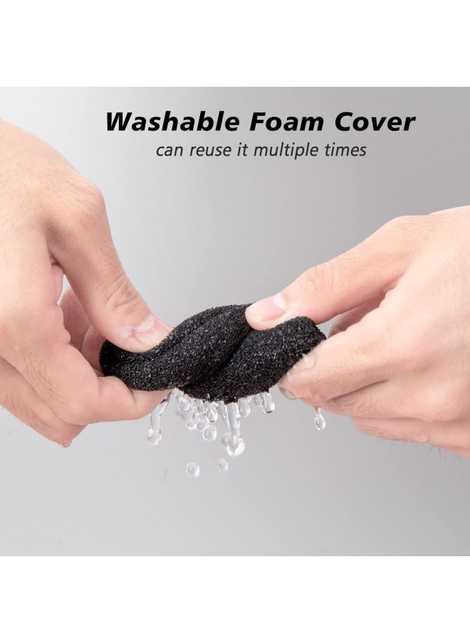 SUNMON - SoloCast Microphone Pop Filter Windscreen - Noise Reduction Gaming Mic Foam Covers, Mic Foam Cover Pop Filter Compatible with HyperX SoloCast White by SUNMON - Image 1