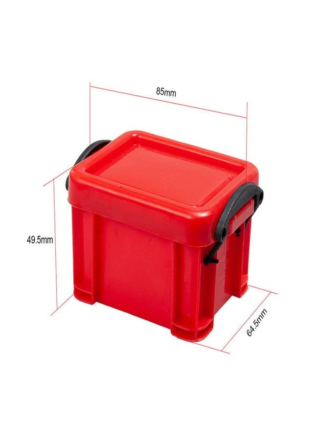 Maxmoral Mini Decoration Plastic Storage Box Accessories for 1/10 RC Rock Crawler Axial SCX10 RC Car Truck Parts Red - Image 3