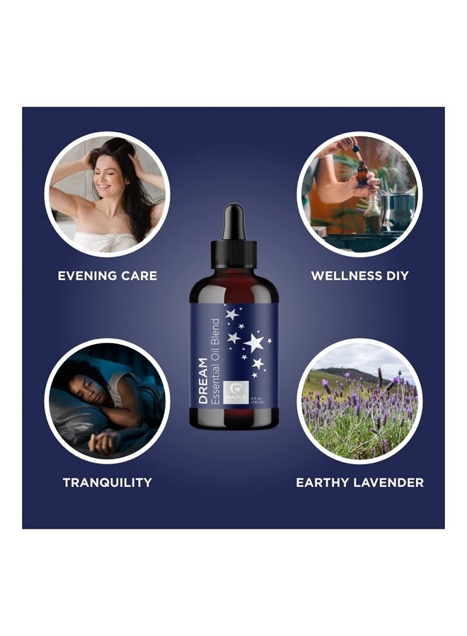 Maple Holistics Sleep Essential Oil Blend for Diffuser - Dream Essential Oil for Diffusers Aromatherapy and Wellness with Ylang-Ylang Clary Sage Roman Chamomile and Lavender Essential Oil for Nighttime Support 4oz  - Image 5