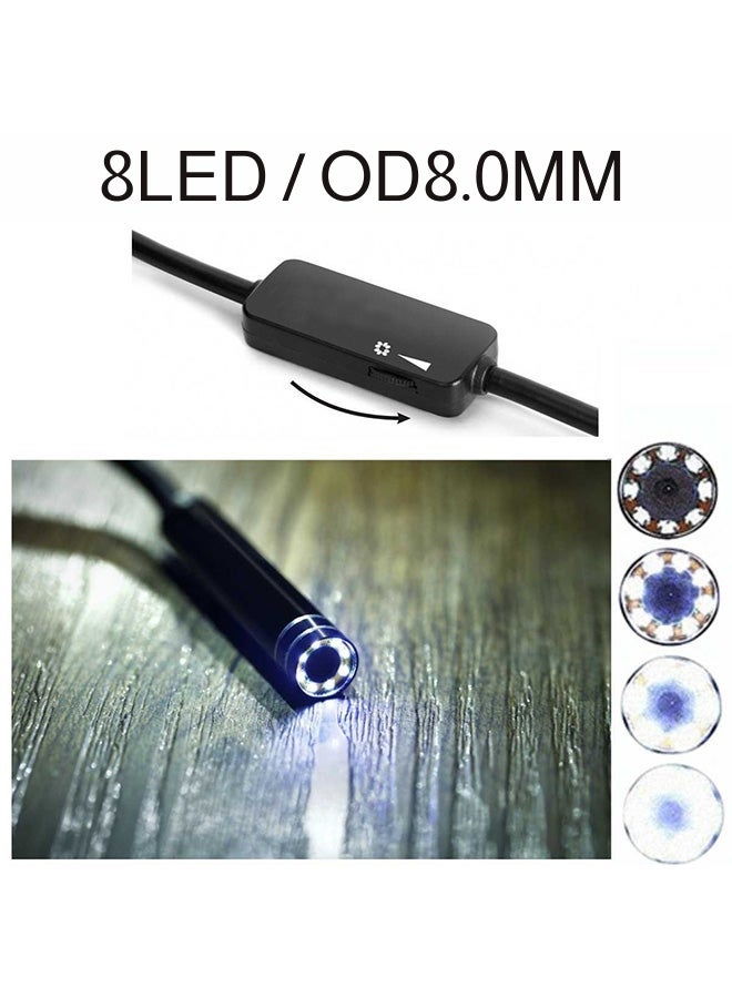2.0 MP Wireless Endoscope Wi-Fi Borescope Video Inspection Camera for iOS and Android Phones (Black) - Image 2