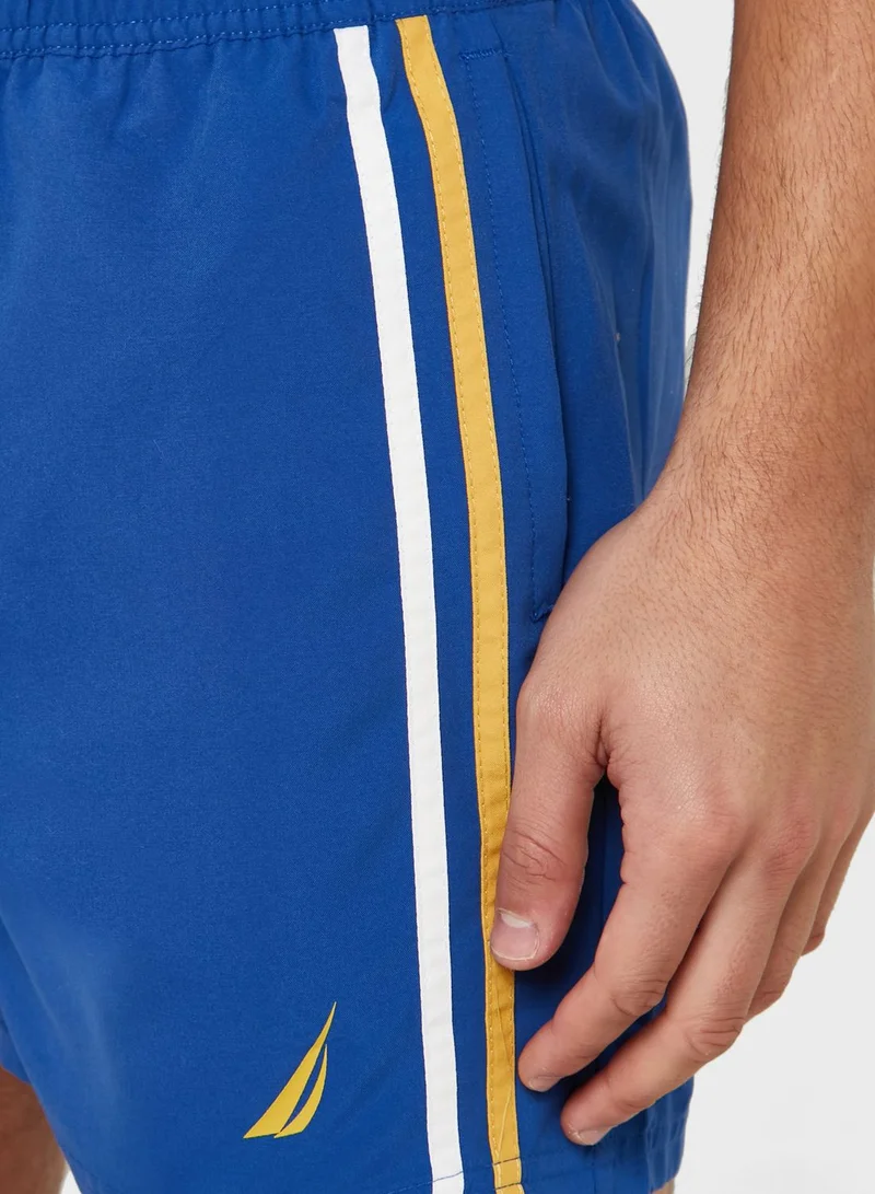 NAUTICA Side Stripe Swim Shorts