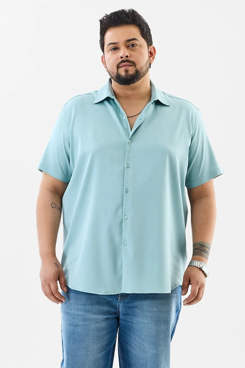 سنيتش قميص مقاس كبير بقصة عادية مطاطي