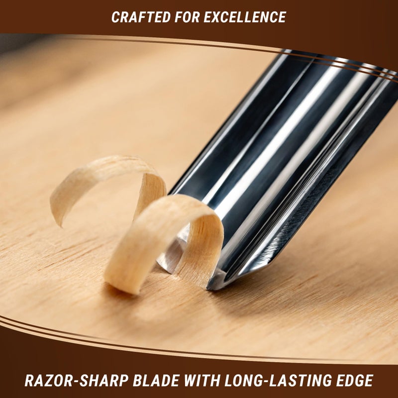 BeaverCraft Wood Carving Gouge K9/10 Woodworking Hand Chisel Compact Wood Carving Knife for Beginners and Profi - Image 4