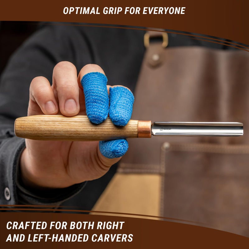 BeaverCraft Wood Carving Gouge K9/10 Woodworking Hand Chisel Compact Wood Carving Knife for Beginners and Profi - Image 5