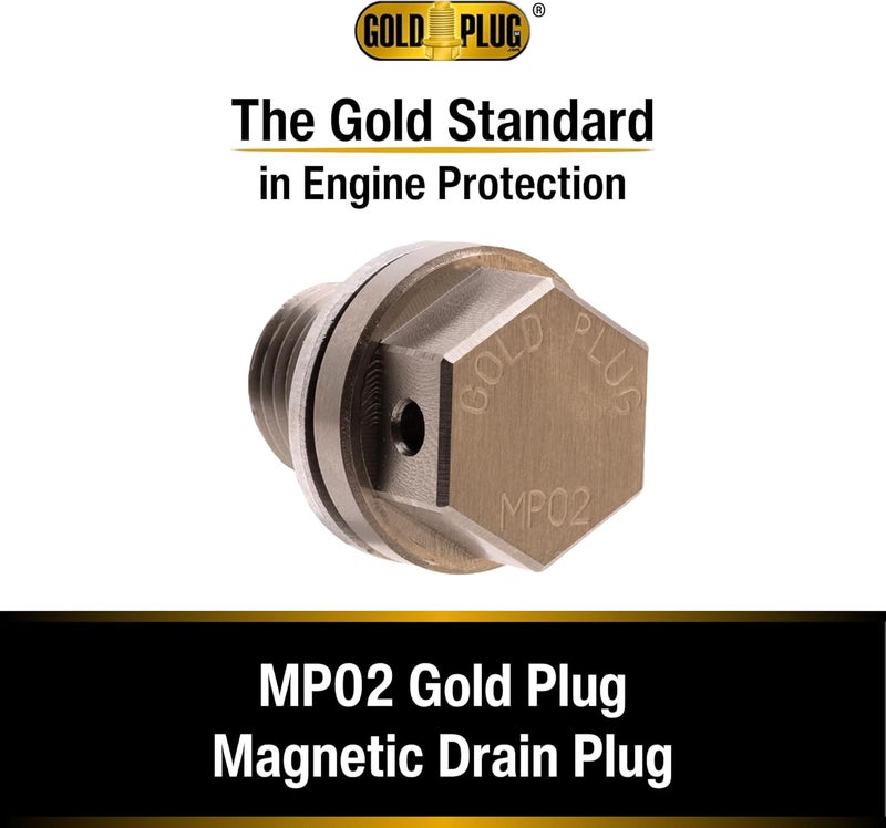 GoldPlug Magnetic Drain Plug MP-02 - Stainless Steel with Gold Magnet - Image 3