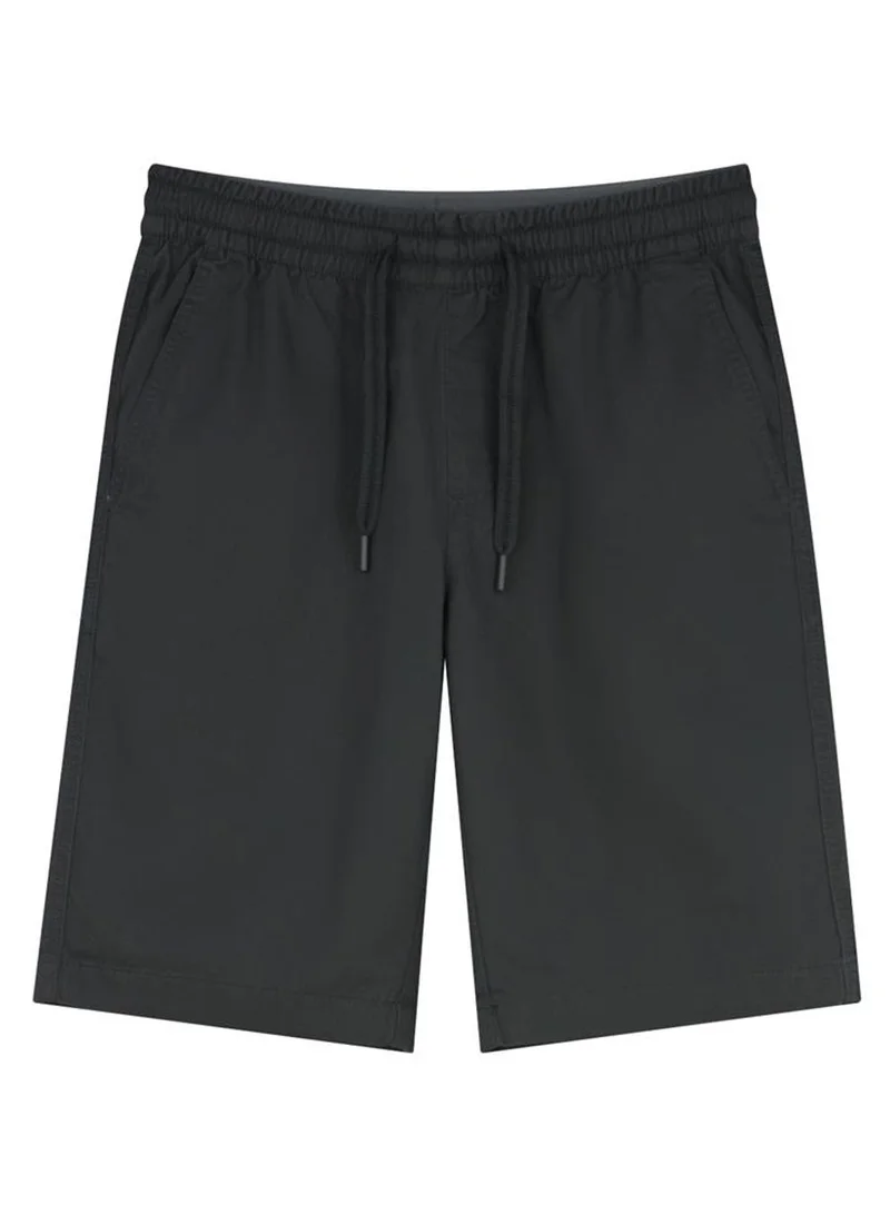 Men's Cotton Twill Bermuda Shorts: Slim Fit, Elastic Waist, Ultimate Comfort