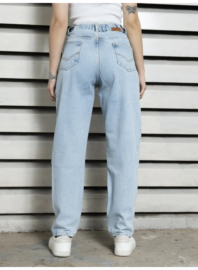 HIGH STAR Women’s Slim Mom Indigo Jeans – Trendy and Casual