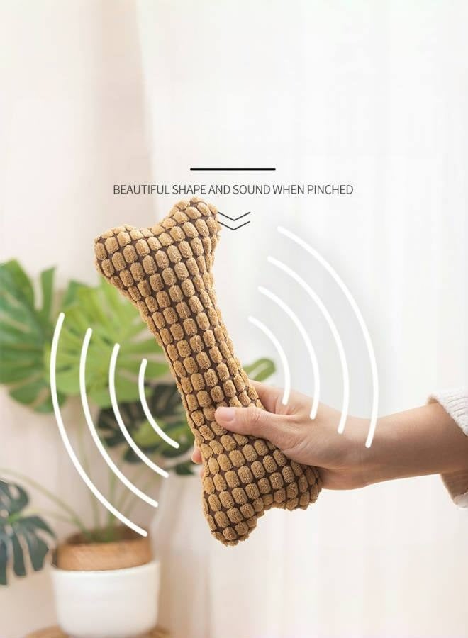 Creative Bite - resistant Sound - making Plush Bone Toy for Dogs and Cats Universal Dental - cleaning Interactive Pet Toy - Image 2