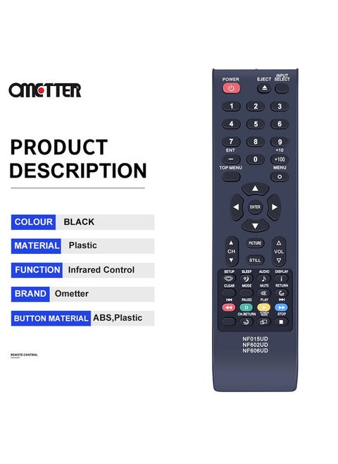 New NF015UD NF602UD NF606UD Remote Control Fit for Sylvania LCD LED TV LC370SL8 LC260SS8 LC320SS8 LC420SS8 LC321SS9 LC370SS9