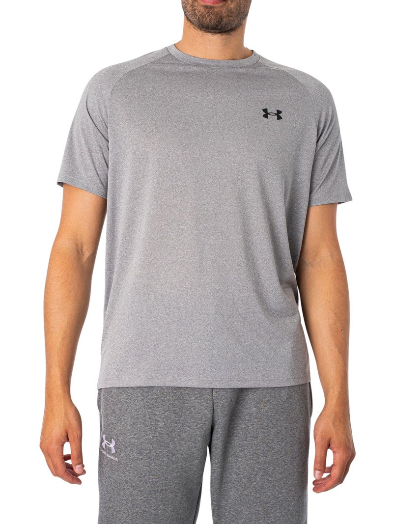 Under Armour Men's Tech 2.0 Short-Sleeve T-Shirt , Steel Light Heather (036)/Black, Large - Image 1