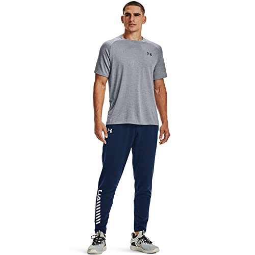 Under Armour Men's Tech 2.0 Short-Sleeve T-Shirt , Steel Light Heather (036)/Black, Large - Image 3
