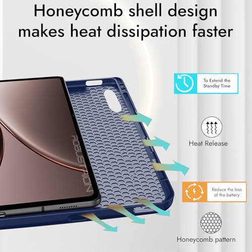 Robustrion Cover Case for OnePlus Pad 4 13.2 inch/OnePlus Pad 3 13.2" Cover with [Pencil Holder], Flip Cover Case for One Plus Pad 4/3 Cover 13.2 inch [Auto Sleep Wake Support] - Navy - Image 5
