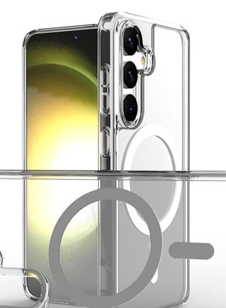 Samsung Galaxy S25 Magsafe Case Support Wireless Charging Slim Thin Magnetic Cover Anti Scratch Shockproof Hard Transparent Phone Case Compatible with Samsung Galaxy S25 - view 5