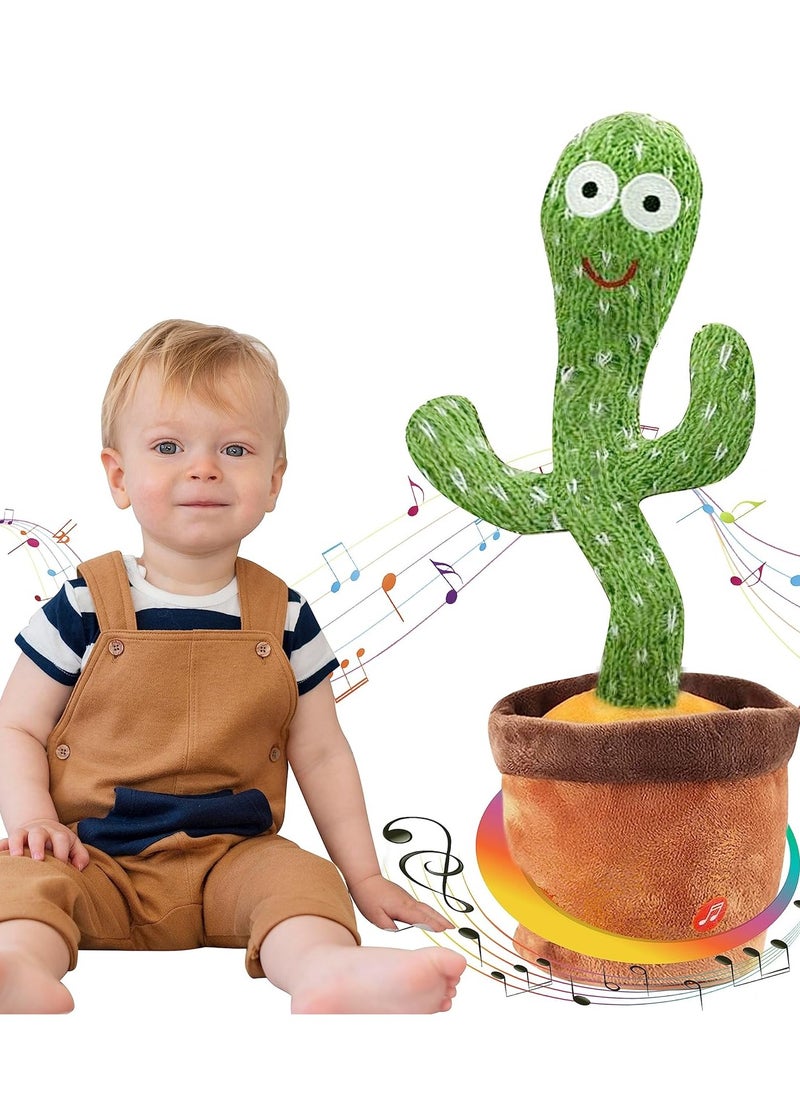 Festive Gallery Dancing Singing Talking Cactus Plush Puppet Toy 32x10.8x69.5cm  - Image 1