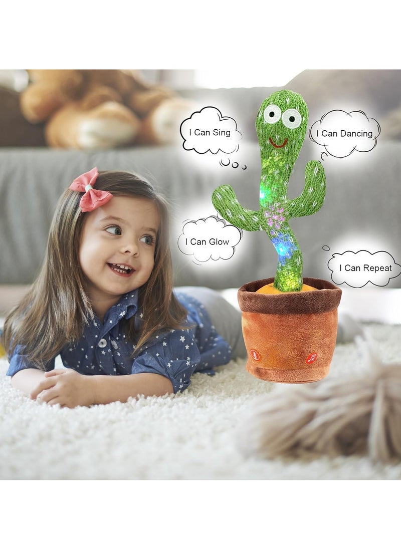 Festive Gallery Dancing Singing Talking Cactus Plush Puppet Toy 32x10.8x69.5cm  - Image 5