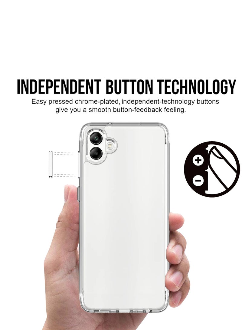 CHAPPELINE Airbag Case Series Premium Transparent Airbag Shockproof Anti-Yellowing Case Cover For Samsung Galaxy A04 4G 2022 Clear - Image 2