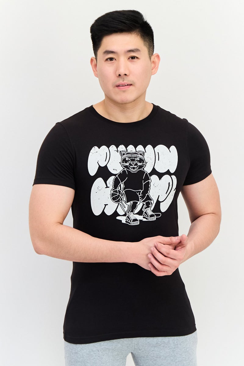 PUMA Men Slim Fit Short Sleeves Outdoor T-Shirt, Black - Image 1