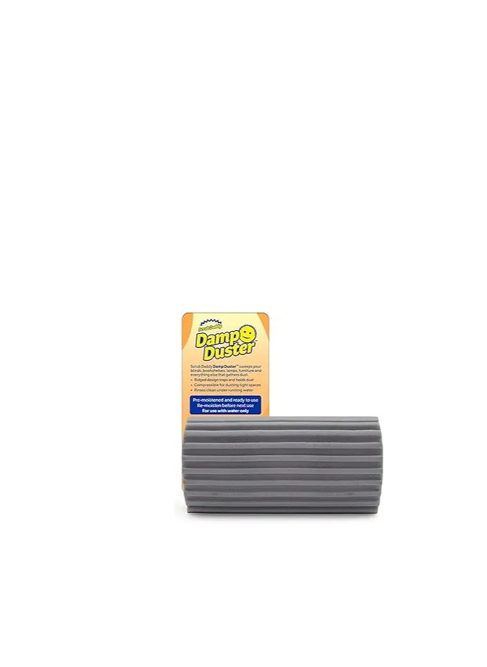 Generic - Scrub Daddy Damp Duster, Magical Sponge for Cleaning Venetian & Wooden Blinds, Vents, Radiators, Skirting Boards, Mirrors and Cobwebs, Traps Dust, Grey - Image 1