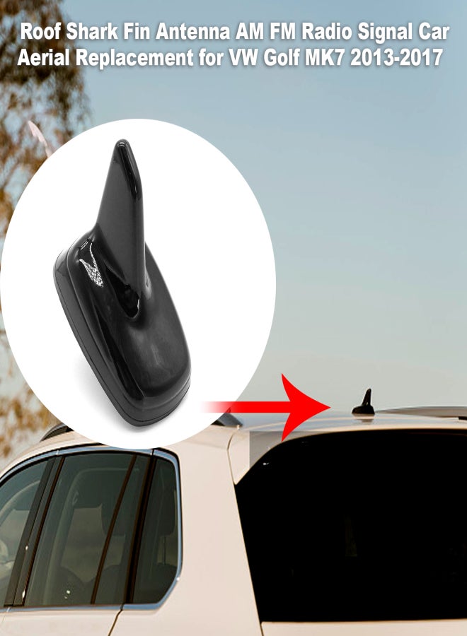 Roof Shark Fin Antenna AM FM Radio Signal Car Aerial Replacement for VW Golf MK7 2013-2017 - Image 2
