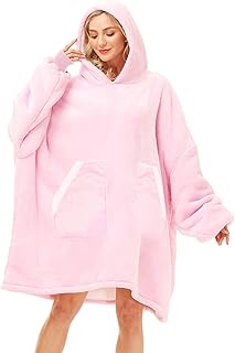 Kipswiza Kipswiza Oversized Wearable Blanket Sherpa Fleece Thick Warm Hoodie Blanket Big Hooded Sweatshirt Hoodie Blanket Jacket  - Image 1