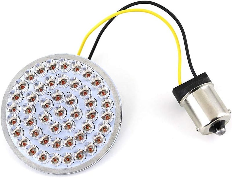 ZYTC 2" LED Turn Signal Kit with Brake Running Light for Harley Davidson - Amber 1156 - Image 3
