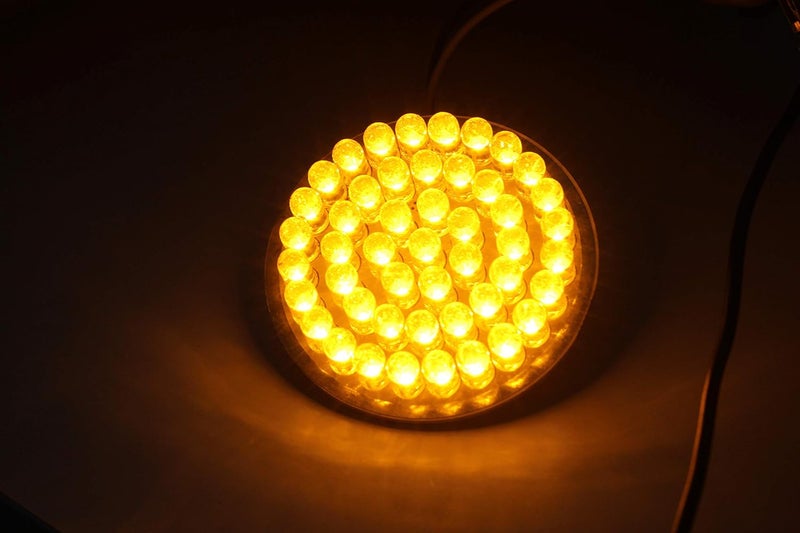 ZYTC 2" LED Turn Signal Kit with Brake Running Light for Harley Davidson - Amber 1156 - Image 4