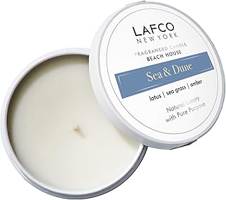 Lafco New York LAFCO New York LAFCO NEW YORK Ã¢â‚¬â€œ Travel Sized Scented Candle in Beach House Sea & Dune with Lotus, Sea Grass and  - Image 1
