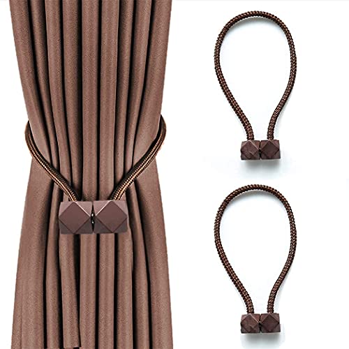 Home-Cloud HomeCloud Magnetic Curtain Tiebacks, European Style Convenient Drape Tie Backs, Curtain Holder for Window Draperies, 2 pcs - Image 1