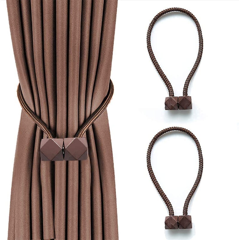 Home-Cloud HomeCloud Magnetic Curtain Tiebacks, European Style Convenient Drape Tie Backs, Curtain Holder for Window Draperies, 2 pcs - Image 5