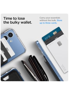 Spigen Urban Fit (MagFit) MagSafe Wallet Card Holder [3 Cards] for Samsung Galaxy S25 series with Magnetic Case only and MagSafe compatible with iPhone 16/15/14/13/12 Models - Fabric Black  - Image 5