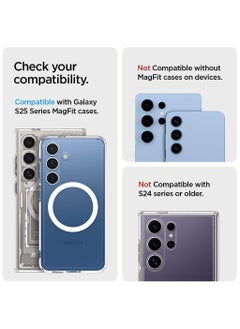 Spigen Urban Fit (MagFit) MagSafe Wallet Card Holder [3 Cards] for Samsung Galaxy S25 series with Magnetic Case only and MagSafe compatible with iPhone 16/15/14/13/12 Models - Fabric Black  - Image 2