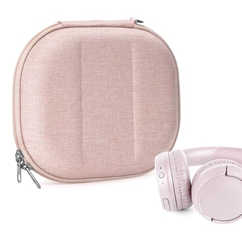 Geekria NOVA On-Ear Headphones Case Compatible with JBL Tune 510BT/660NC/560BT/500BT, Jr 310BT and More, Replacement Hard Shell Travel Bag with Cable Storage (Pink) - Image 1